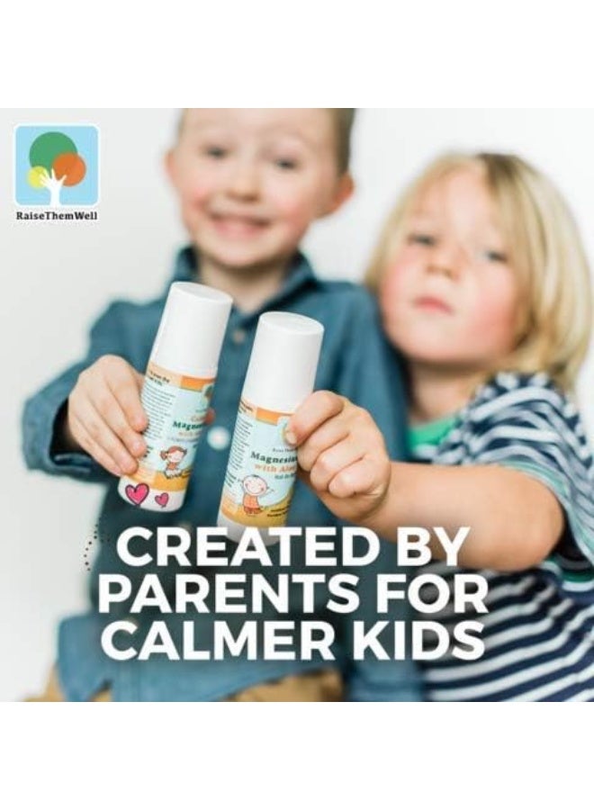 Raise Them Well Calming Magnesium Oil with Aloe Vera | Roll On Applicator (Roman Chamomile and Lavender) | 3 fl oz - Image 2